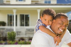 Home Insurance- Happy Father and Son